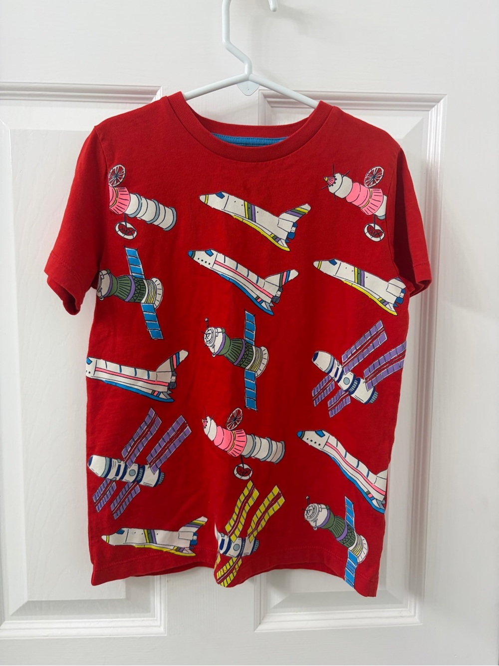 Mini Boden Boden Red 100% Cotton Glow In The Dark T-Shirt•